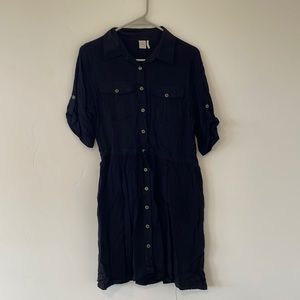 Black Paper Crane dress WITH POCKETS